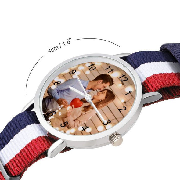 Custom Watch for Men Women, Personalized Photo Watch for Adult