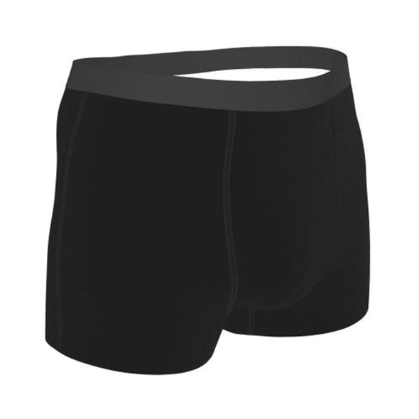 Men's Custom "Property of" Name Black Boxer Briefs, Personalized Men's Underwear-Black