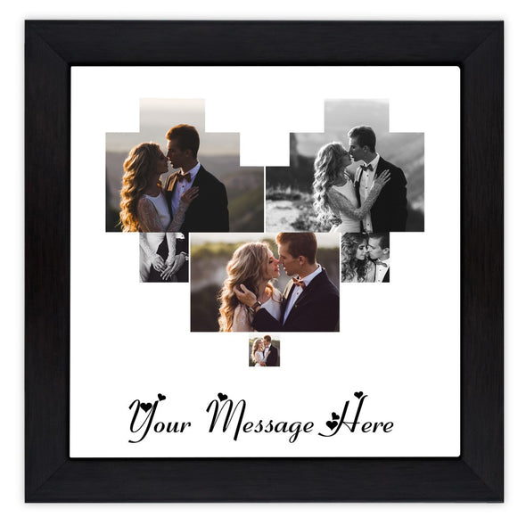 Customized Photo Frames with Heart Shapes for Lover with 6 Photos