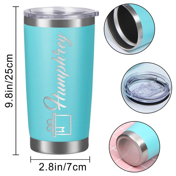 Custom 20 Oz Insulated Engraved Tumblers Bulk, Personalized Stainless Steel Tumblers