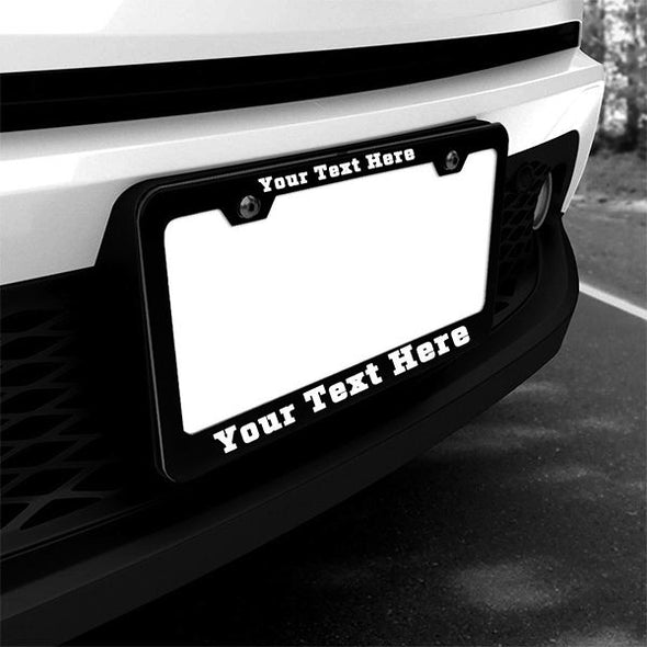Custom Personalized License Plate Frame with Text,12"x6"