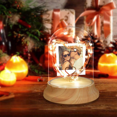 Personalized Photo Night Light with LED String Light,Personalized Gifts for Christmas,Valentine's Day,Mothers Day