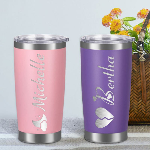 Custom 20 Oz Insulated Engraved Tumblers Bulk, Personalized Stainless Steel Tumblers