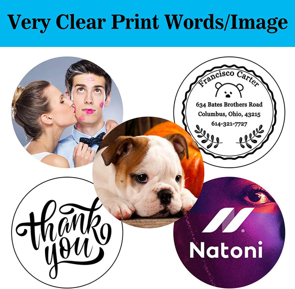 100PCS Custom Personalized Stickers Labels Round Logo Text Image Tag for Business (SIZE: 4"in Rd)