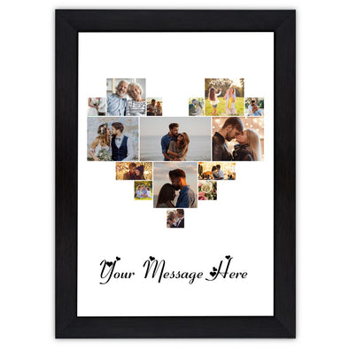 Customized Perfect Print Frame Gift with 15 Photos, Personalized Picture Frame