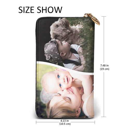 Personalized Wallet for Women, Custom Photo Wallet for Wife, Mother Day Gifts