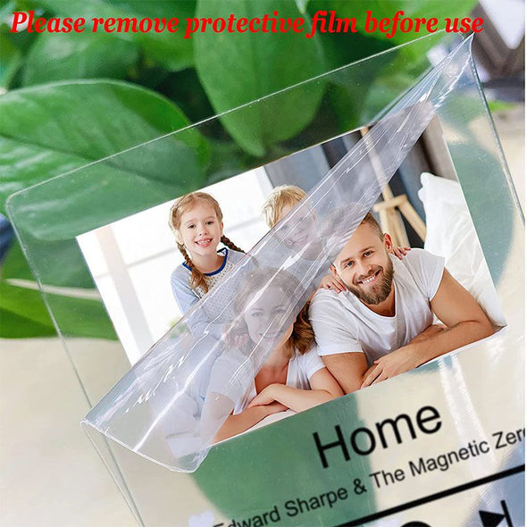 Custom Acrylic Song Plaque with Picture Frame Customized Music Art Photo Album Cover for Valentine's Day, Anniversary