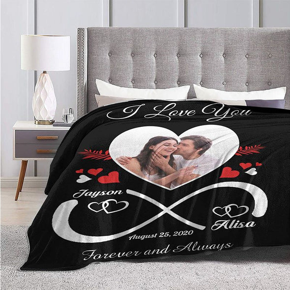 Custom Blanket, Personalized Photos Text Blankets for Adults Kids