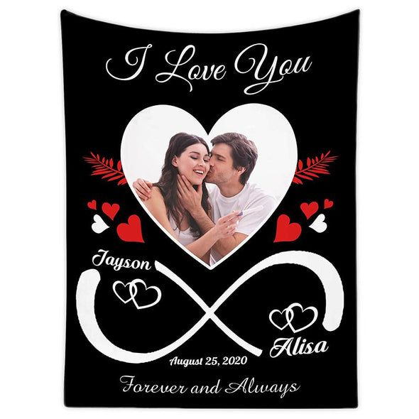 Custom Blanket, Personalized Photos Text Blankets for Adults Kids