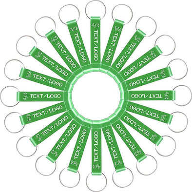 Personalized Bottle Opener Keychain Bulk, Engraved Bottle Opener with Logo Text