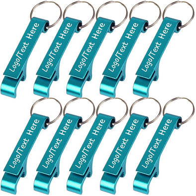 Personalized Bottle Opener Keychain Bulk for Men Women,10pcs Customized Engraved Metal Bottle Opener