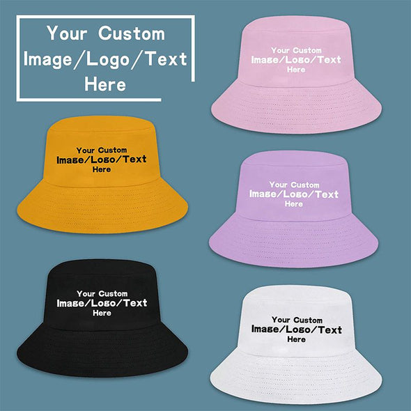 Custom Bucket Hat for Women Men, Personalized Summer Sun Hat Fisherman Cap