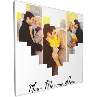 Custom Canvas Prints with Your Photos, Personalized Canvas Picture Frames for Mother, Dad, Couple