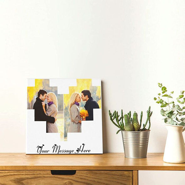 Custom Canvas Prints with Your Photos, Personalized Canvas Picture Frames for Mother, Dad, Couple