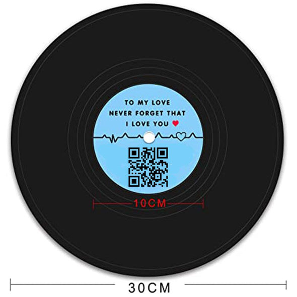 Personalized Vinyl Record with Photo Collage QR Code, Customized Vinyl Records Wall Art Display Gift