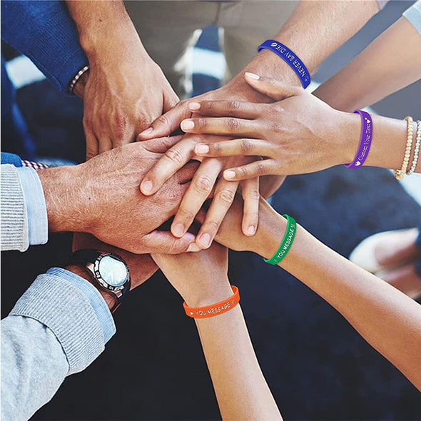 Personalized Silicone Wristbands, Custom Bulk Rubber Bracelets