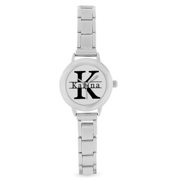 Custom Name Watches for Women, Wife, Girlfriend, Personalized Round Ladies Metal Watch With Text
