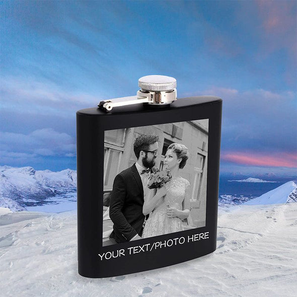 Personalized Engraved Flask for Men, Custom Stainless Steel Flasks Gifts