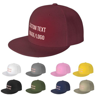 Custom Baseball Hats for Men, Women, Custom Snapback Hat with Text/Image/Logo