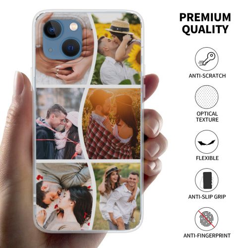 Custom iPhone 13/13Mini/Pro/Pro Max Case with Photo, Personalized iPhone 12/12 Pro TPU Protection Slim Case