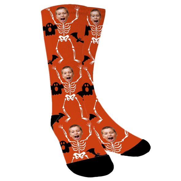 Custom Halloween Photo Funny Socks for Men Women Unisex - amlion
