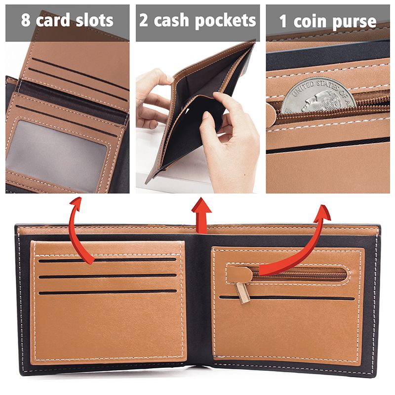 Custom Wallets for Men,Engraved Personalized Mens Picture Leather Wall ...