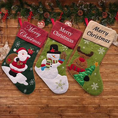 Personalized Christmas Stockings, Custom Christmas Stockings with Name Your Home Gifts for Family Friend