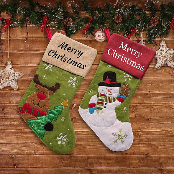 Custom Christmas Stockings, Personalized Christmas Stockings with Name Your Home Gifts for Family Friend