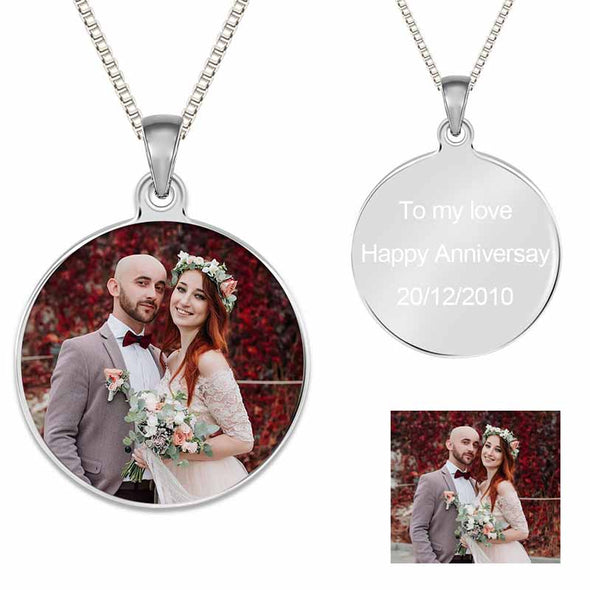 Personalized Necklace,Tag Necklace Custom Photo Necklace,Heart Necklaces for Women,Keychain Ring Personalized Gifts