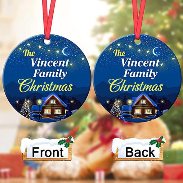 Personalized Photo Christmas Ornaments, Custom Heart Ornaments Christmas, Customized Hanging Tree Ornaments Gifts
