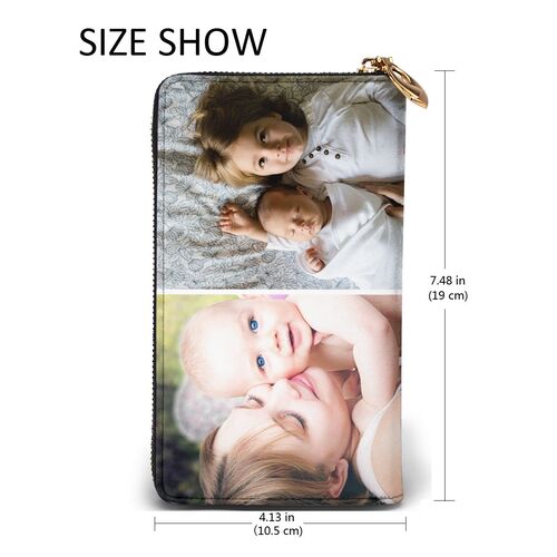 Personalized Photo Wallet for Women, Custom Wallet with Picture for Wife, Mother Day Gifts