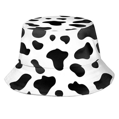 Cow Pattern Bucket Hats for Women Men, Summer Travel Beach Sun Hat Fisherman Cap