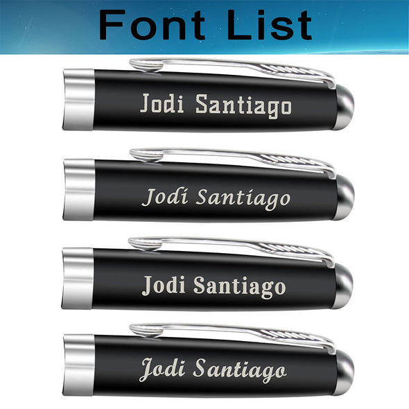 Amlion  Personalized Pens, Custom Engraved Pen Case for Men, Twist Action 0.7 Ballpoint Pens, Graduation Pen Set-Personalized Gifts - amlion