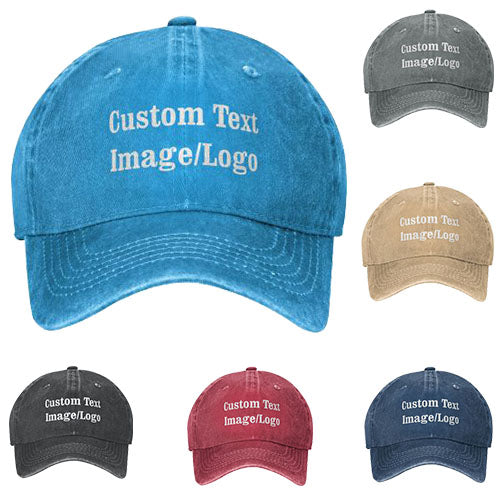 Custom Baseball Hat for Men, Women, Dad Baseball Hats Customizable with Text/Image/Logo