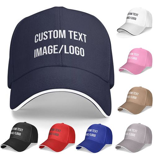 Custom Baseball Hats for Men, Women, Personalized Baseball Caps with Text/Image/Logo