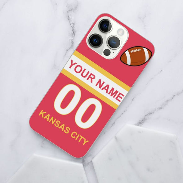 Personalized Football Style iPhone 14/14 Plus/14 Pro/14 Pro Max Case, Custom  iPhone 13/13Mini/Pro/Pro Max Case with Name and Number