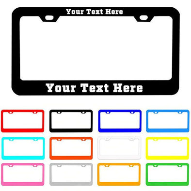 Custom Personalized License Plate Frame with Text,12"x6"