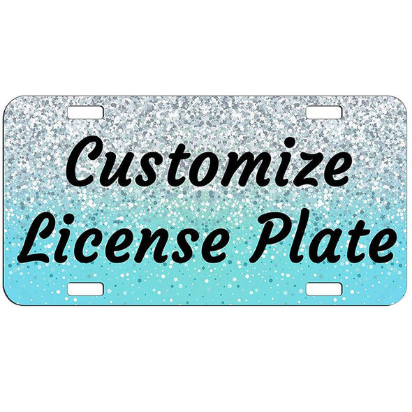 Custom License Plate for Motorcycle/Car, Personalized Aluminum Metal License Plates with Photo/Text