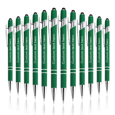 Personalized Pens Bulk with Stylus Tip, Custom Engraving Ballpoint Pens are Perfect for Your Back to School Supplies
