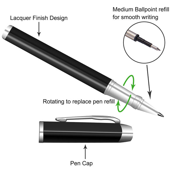 Amlion  Personalized Pens,Custom Engraved Ballpoint Pen,Perfect for Birthday,Business,Party with Name, Slogan or Logo-Black Ink,0.7mm - amlion