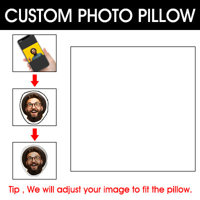Custom Personalized Pillow with Picture Photo Gifts for Men Women Fathers Day
