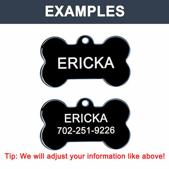 Personalized Engraved Dog Tag,Stainless Steel Personalized Dog Tag & Cat Tag -Engraved Pet Tags - amlion