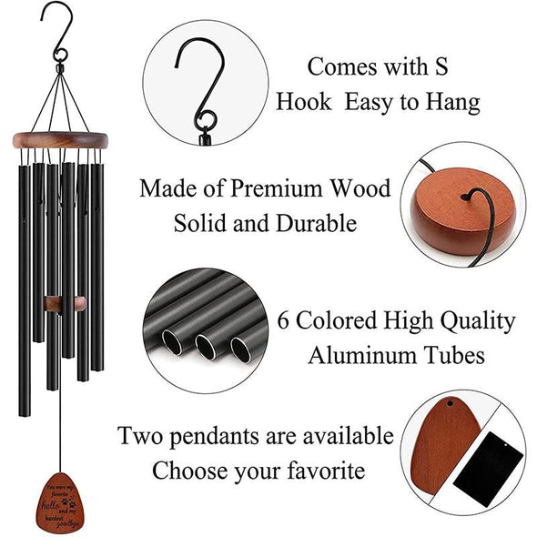 Personalized Wind Chimes Memorial Gift,Custom Sympathy Wind Chime for Loss of Loved One