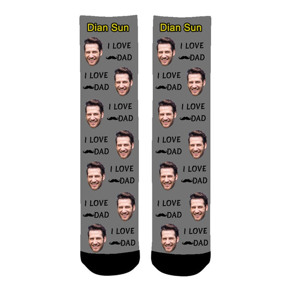 Custom Face Socks Personalized  with Photo for Men and Women - amlion