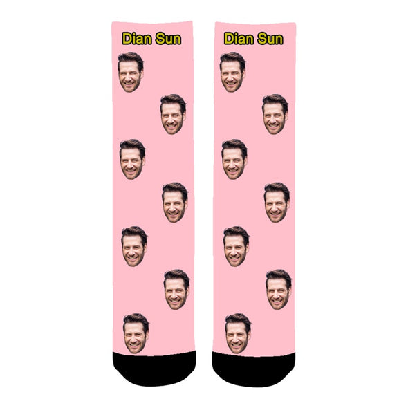 Custom Face Photo Socks Personalized Funny Pet Socks With Photo - amlion
