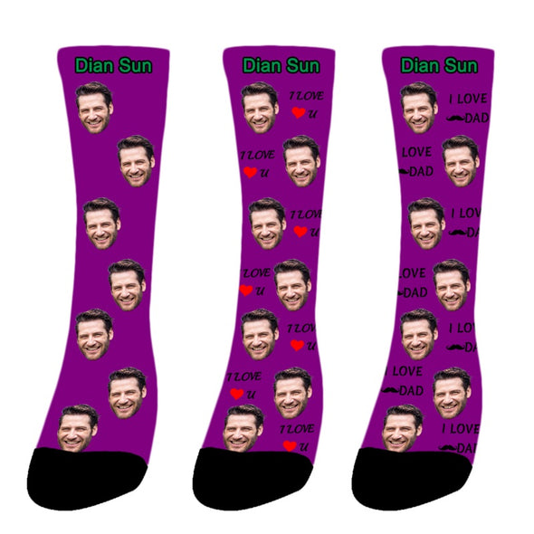 Photo Face Socks Personalized Funny Socks With Photo - amlion