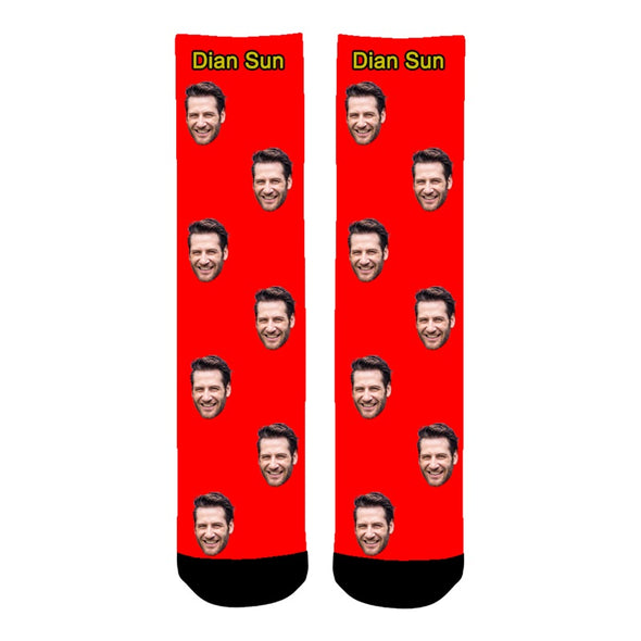 Photo Socks Custom Funny Socks  for Men Women - amlion