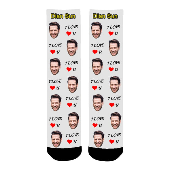 Custom Face Socks,Put Your Photo into Socks for Men and Women - amlion