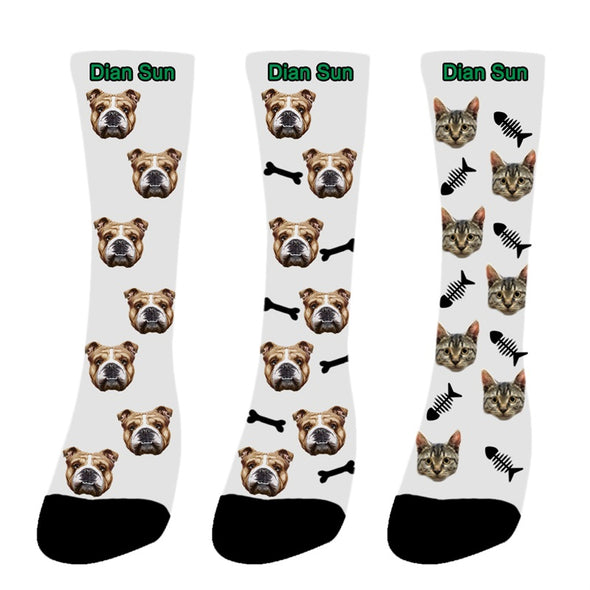 Photo Socks Personalized  Funny Socks With Photo,Custom Face Socks for Men and Women - amlion