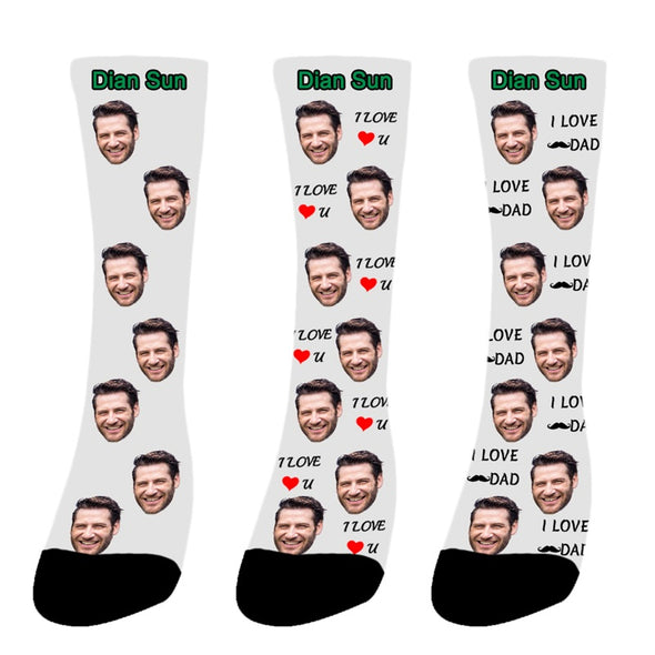 Personalized Photo Socks Funny Socks With Photo - amlion